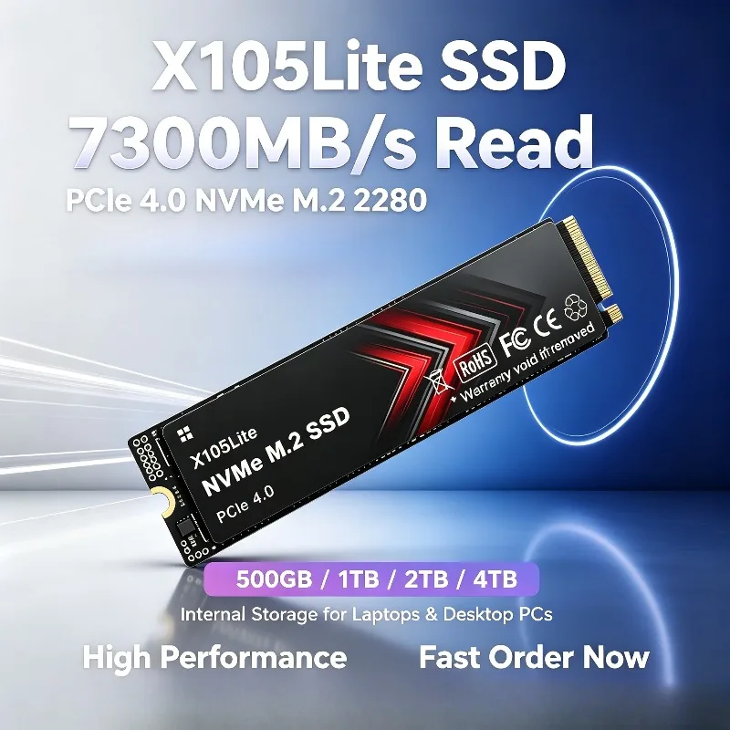محرك أقراص SSD جديد X105Lite ب - مراجعة M.2 Nvme 4Tb Pcie 4.0 Ssd وسعره
