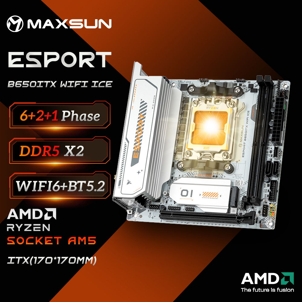 اللوحة الأم MAXSUN B650M ITX A - مراجعة B650 Itx Motherboard Wifi وسعره