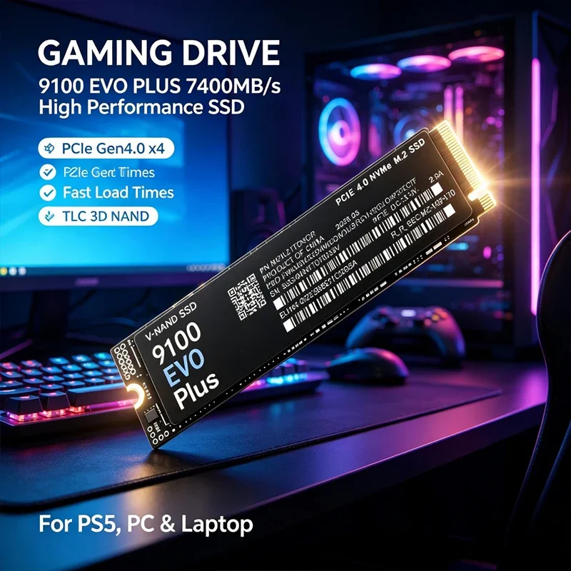 9100 EVO Plus M.2 NVMe SSD بسع - مراجعة M.2 Nvme 4Tb Pcie 4.0 Ssd وسعره